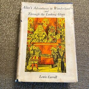 Vintage Alice’s Adventures in Wonderland and Looking Glass 1944 by Lewis Carroll
